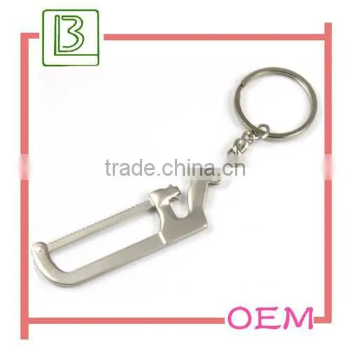 pearl nickel finished mini spanner promotional tooling keychain