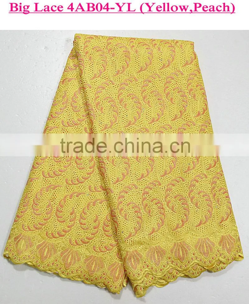 Best quality swiss lace Big heavy african voile lace for family party dress