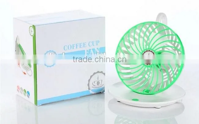Creative Coffee Cup Shape USB Fan