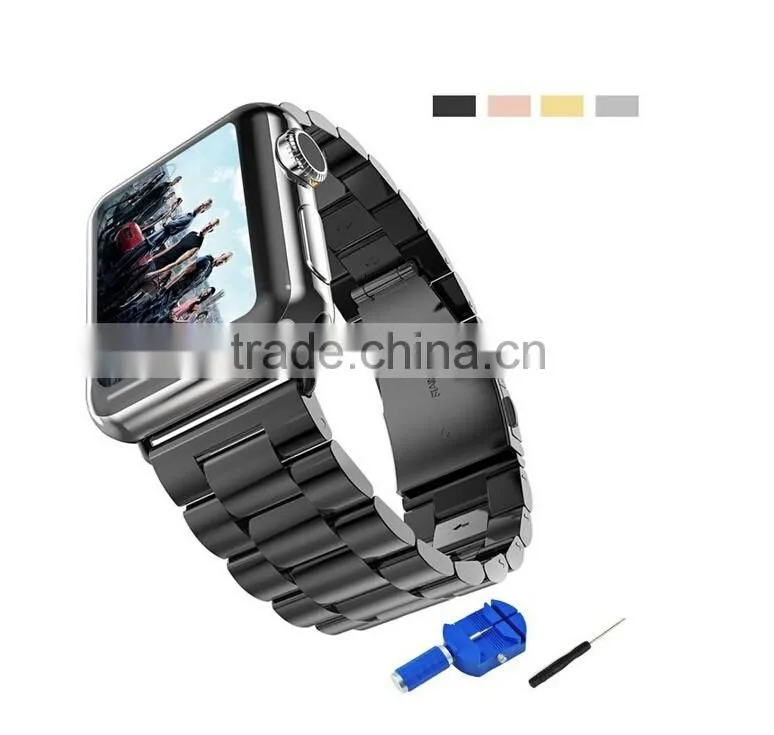 OEM ODM accept stainless steel band with adapter for apple watch