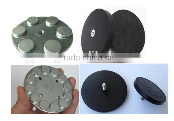 Multi-poles Rubber Covered neodymium POT Magnet For Taxi Signs