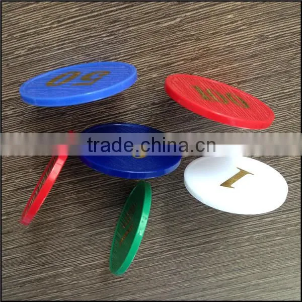 Cheaper Plastic Token Coin With Custom Logo