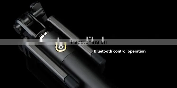2015 Generation 3 Preminum Selfie Stick With Bluetooth Control Monopod With Fold Clip