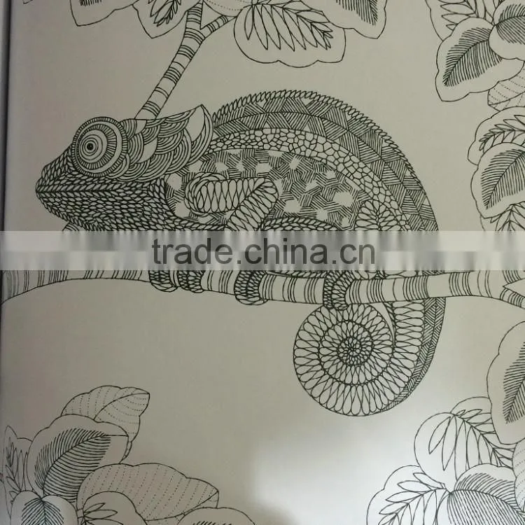 Hot Sale Hand-Painted Korean Secret Garden Series Animal Kingdom Coloring Book For Adult