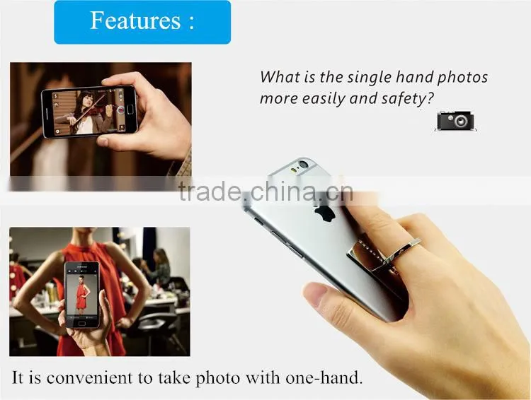 rectangle crystal smart ring finger grip stand holder