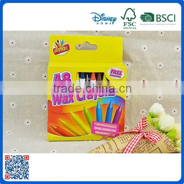 Customization standard 48 color crayons set for kids with customized logo