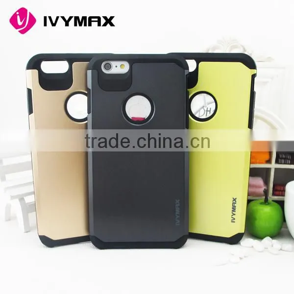 Slim Armor PC+TPU Hard Back Colorful Cover Case For Iphone 6 plus 6S plus
