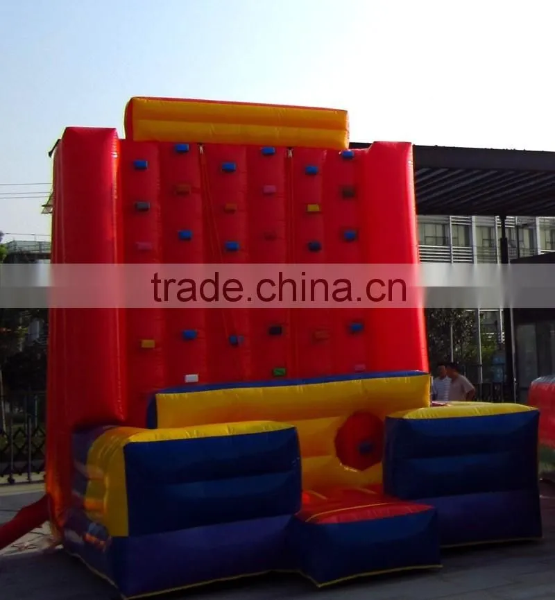 Exciting Outdoor Sports Inflatable Rock Climbing Mountain for Adults