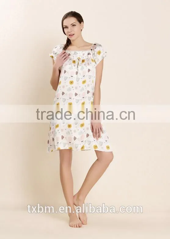 Sweet lovely girl's silk pajama