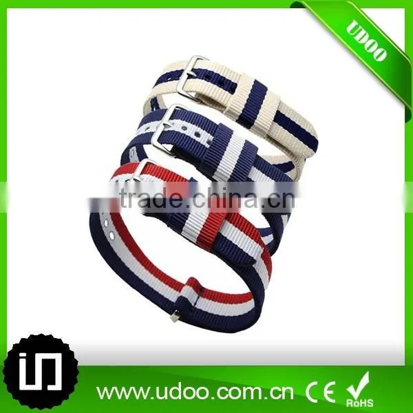 Custom printed nylon watch strap, fashion watch chain