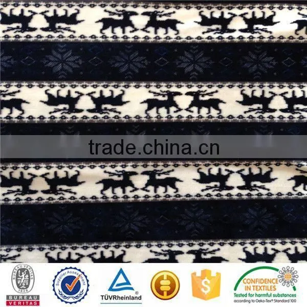 4 way stretch knitted Spandex Polyester Velboa Fabric