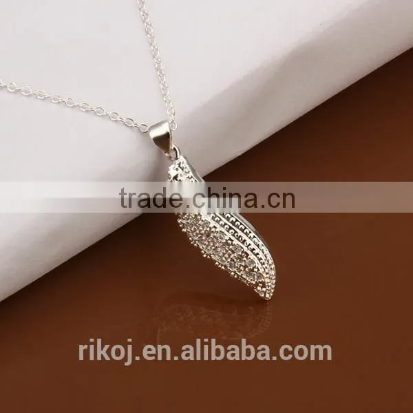 2015 solid 925 sliver plated fashionable rhinestone bridal jewelry