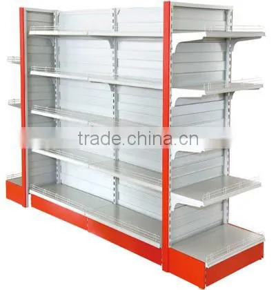 Epoxy powder coating white supermarket display shelve