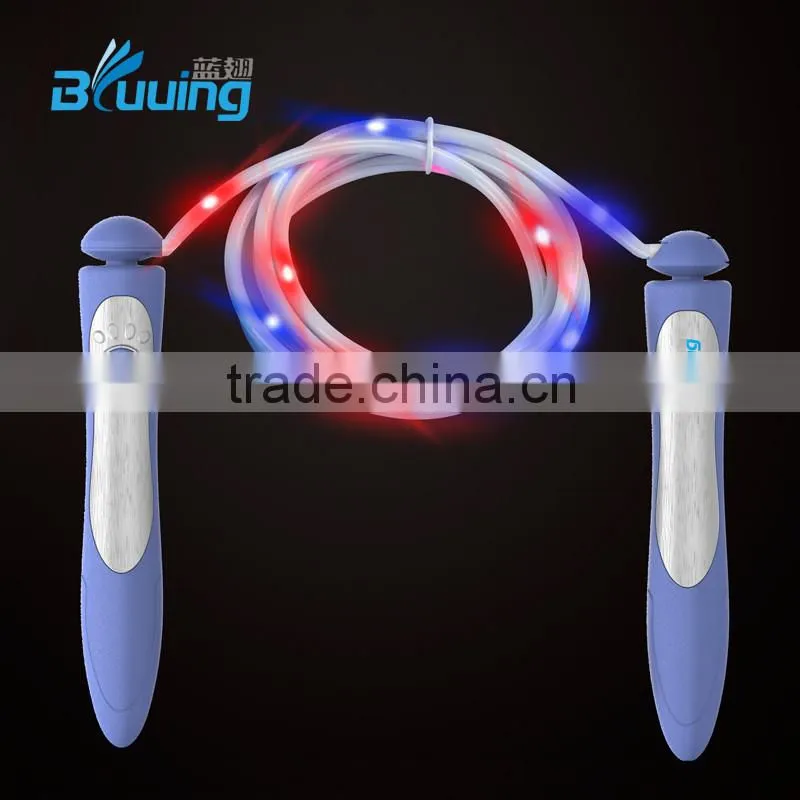 New design smart color change kids electronic speed jump rope/jump rope speed/jump rope