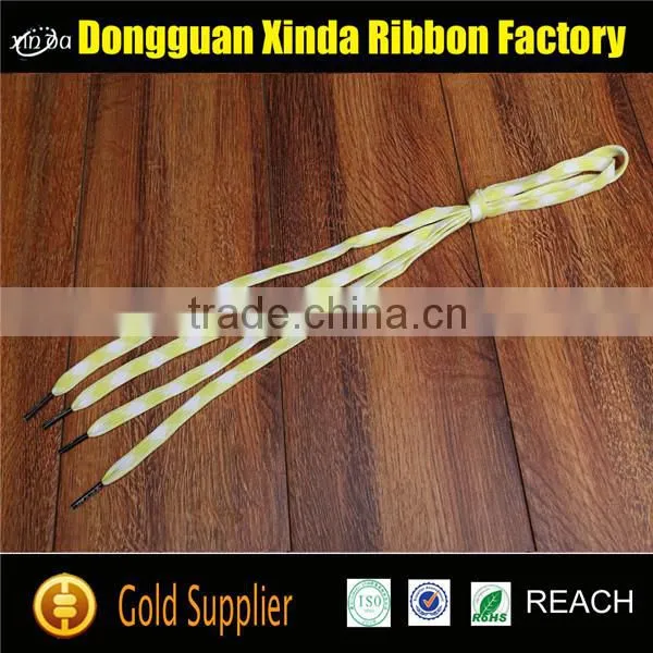 High Quality Custom Polyester Flat Tubular Shoelace