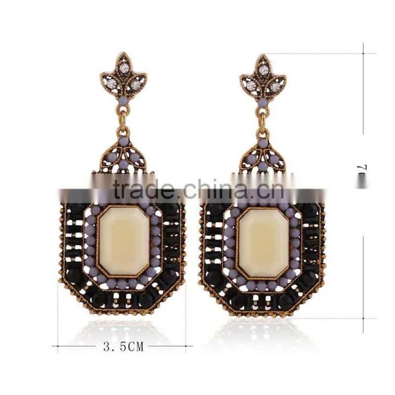 2016 new design vintage designer artwork europe style woman earrings