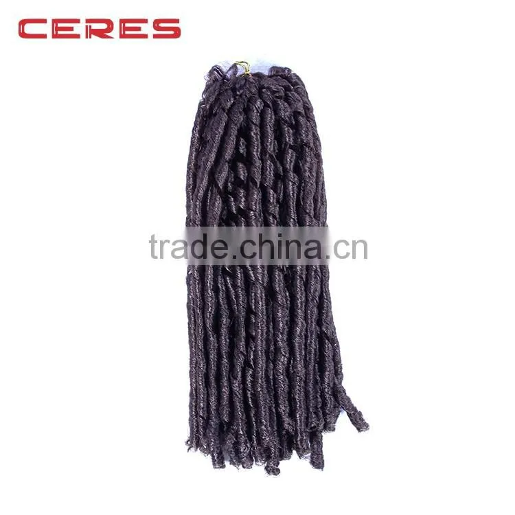 cheap wholesale price ebony soft dread lock synthetic braiding hair extension