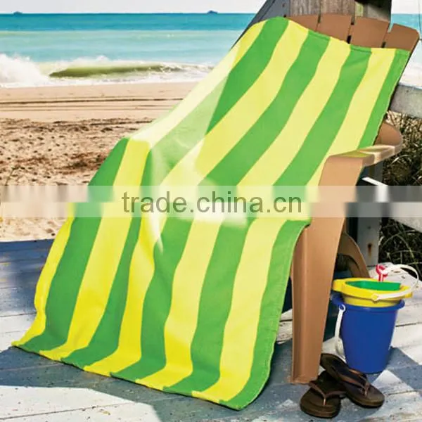 Hot sell Fiber reactive printing color stripes beach towel