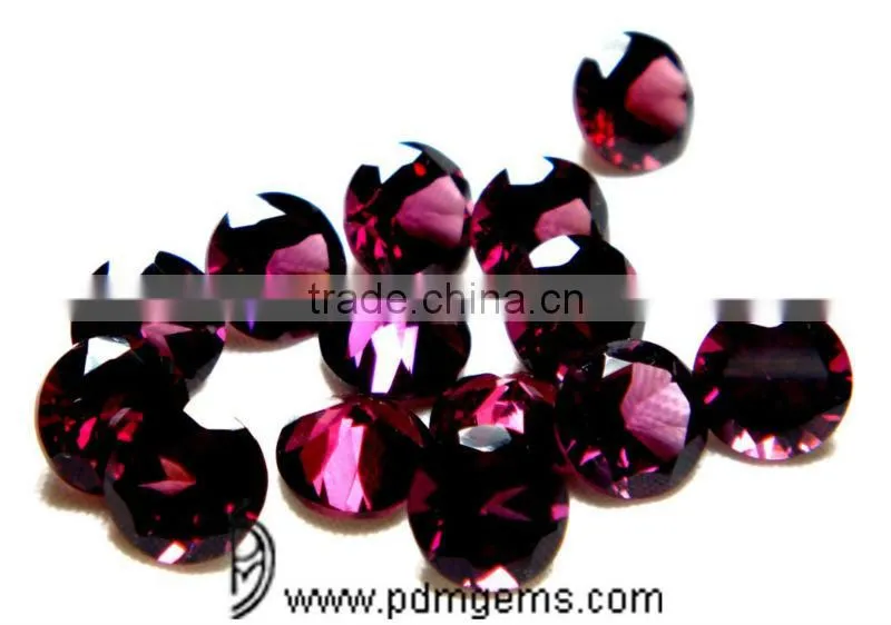 Rhodolite Garnet Round Cut Faceted Lot For Diamond Pendant From Wholesaler