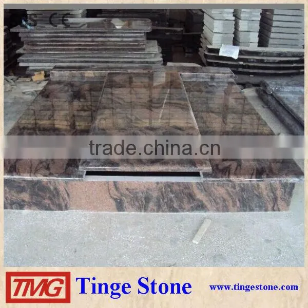 Indian Aurora Granite Tombstone