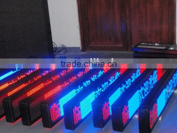Spain---P10 indoor digital multi-line programmable programmable led moving message display board sign