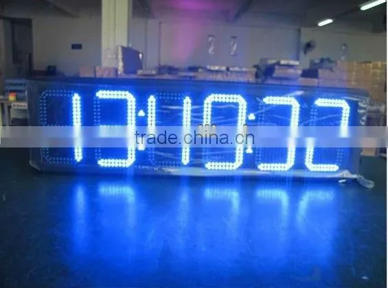 led temperature/humidity/time/date display/led temperature sign 25"