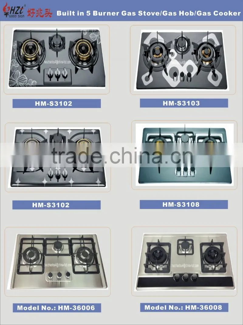 hot selling 3 burners commercial portable gas stove burner