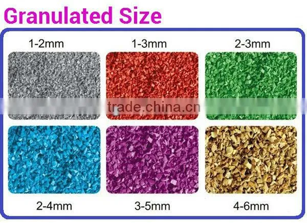 Rubber & plastic products manufacturer-EPDM & sbr granule/chips/crumb rubber-FL-G-Y-173