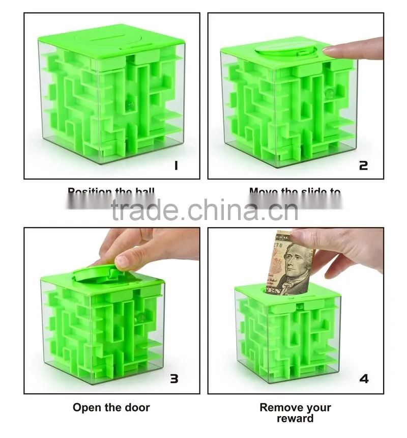 TTToys 2015 Newest Kids Educational Toys Plastic Maze Money Box