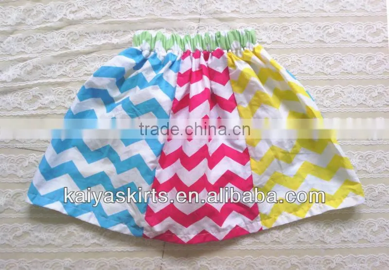 American Patriotic Festival Chevron Skirt Baby Mini Skirt