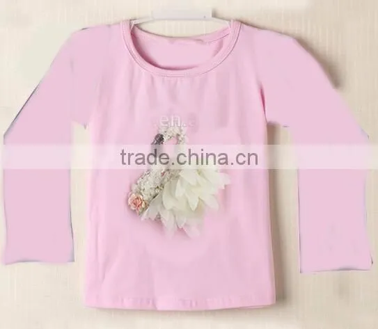 new winter basic design printed cotton tops apparel for kids