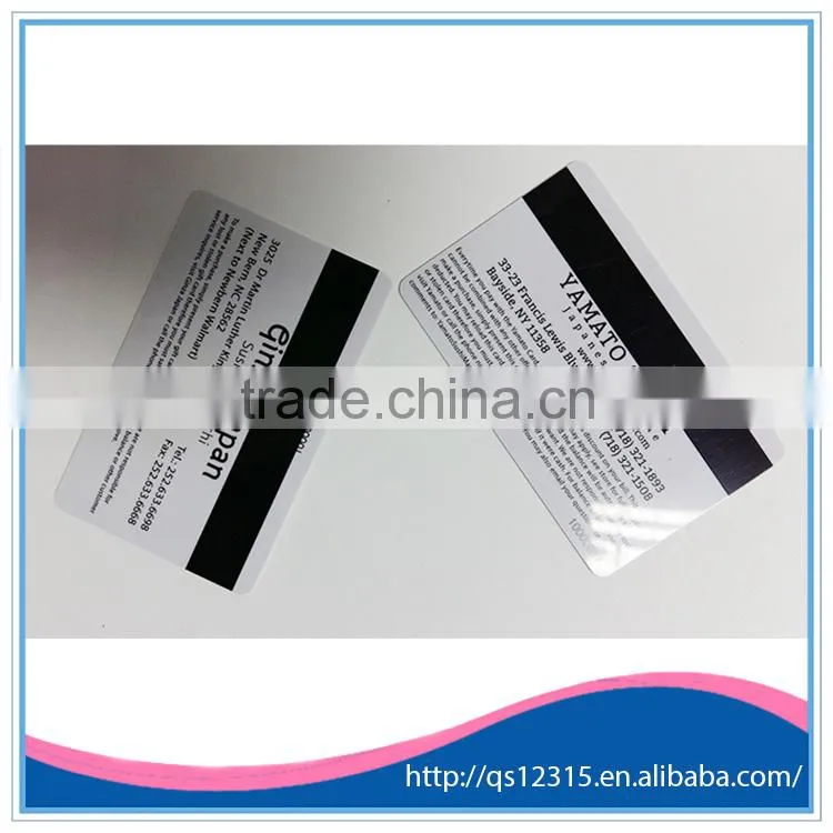 Plastic Magnetic Stripe Card