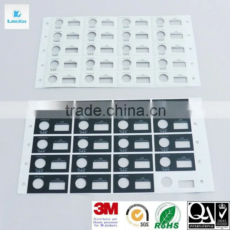 Die cut fire resistant plastic PC sticker
