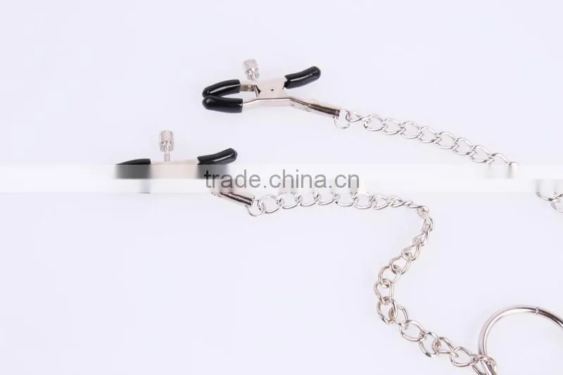 New labia clip and long nipple clamps, Heathful Gay sex toys Stainless Steel Metal Massage