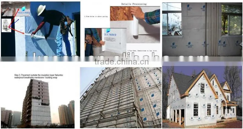 Building membrane exterior cadding systems membrane vapor barrier