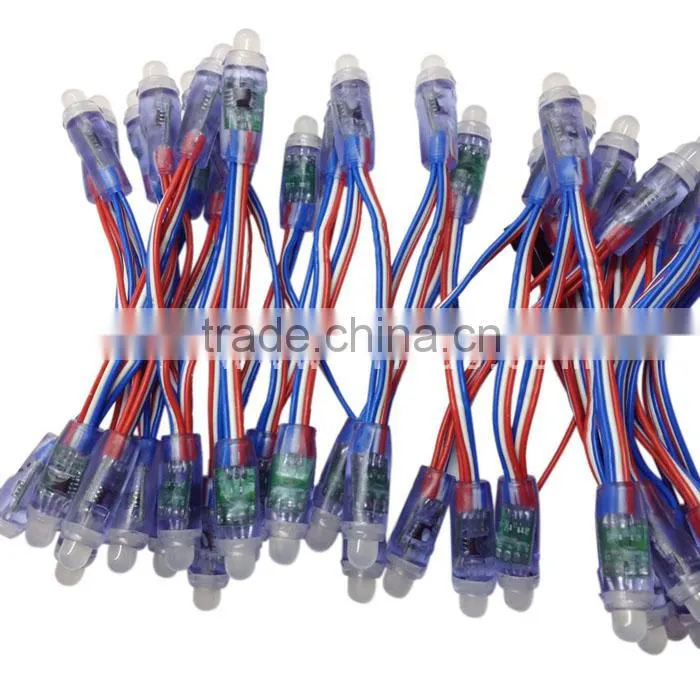 12V 12mm WS2811 Intelligent RGB Pixels IP68 Waterproof LED Light String