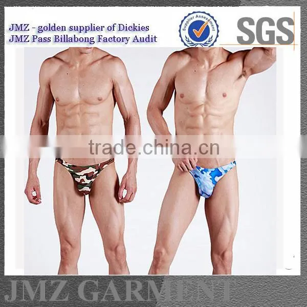 camo printing sexy boxer briefs cotton elastane hot sale men's briefs