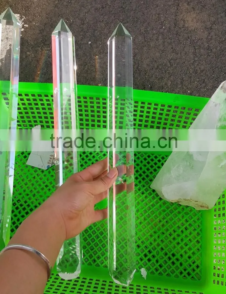 Wholesale Long Shape K9 Crystal Obelisk Custom K9 Clear Crystal Wand