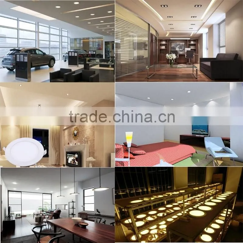 High Lumen Round Led 300x300 Recessed Panel Light 24w