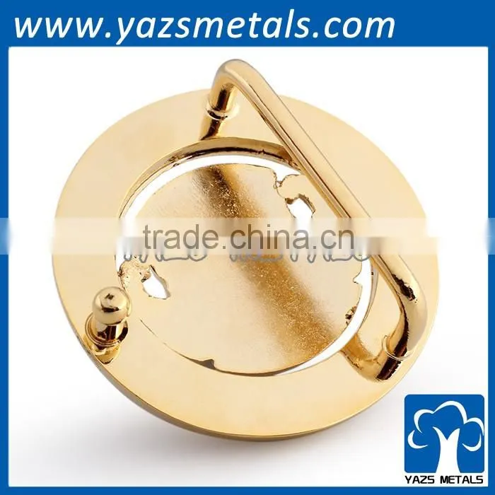 custom metal gold plating fancy dressbelt buckle