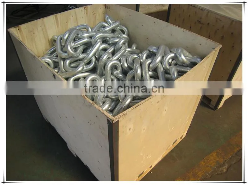 Hot sale Grade U2 Galvanized studless link anchor chain