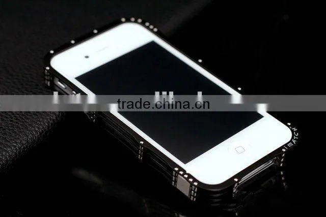 high quality novelty Durable Aluminium Metal Bumper Cover Case for iphone 4 4S