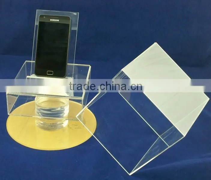Acrylic Phone Display Cabinet, Plexiglass Cell Phone Stand, Lucite Mobile Phone Holder