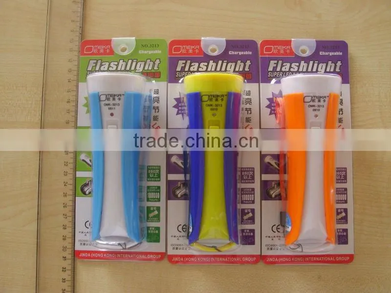 3213 LED torch light, small size and three colors,storeroom lighting
