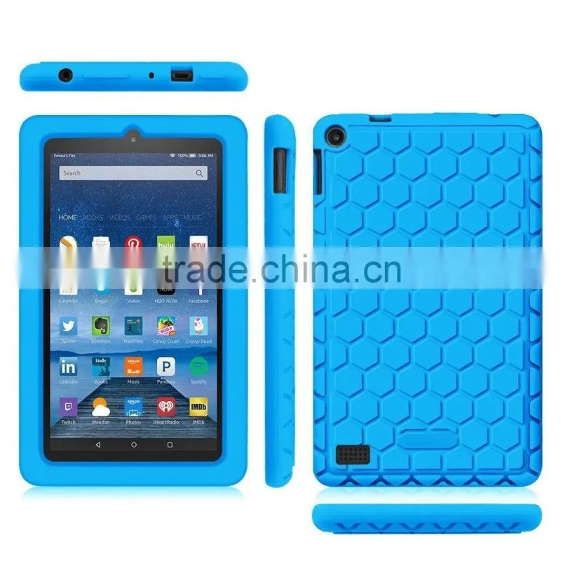 Kids proof silicone tablet cover case for Amazon kindle fire HD 7.0 display bumper case for Kindle fire hd 7