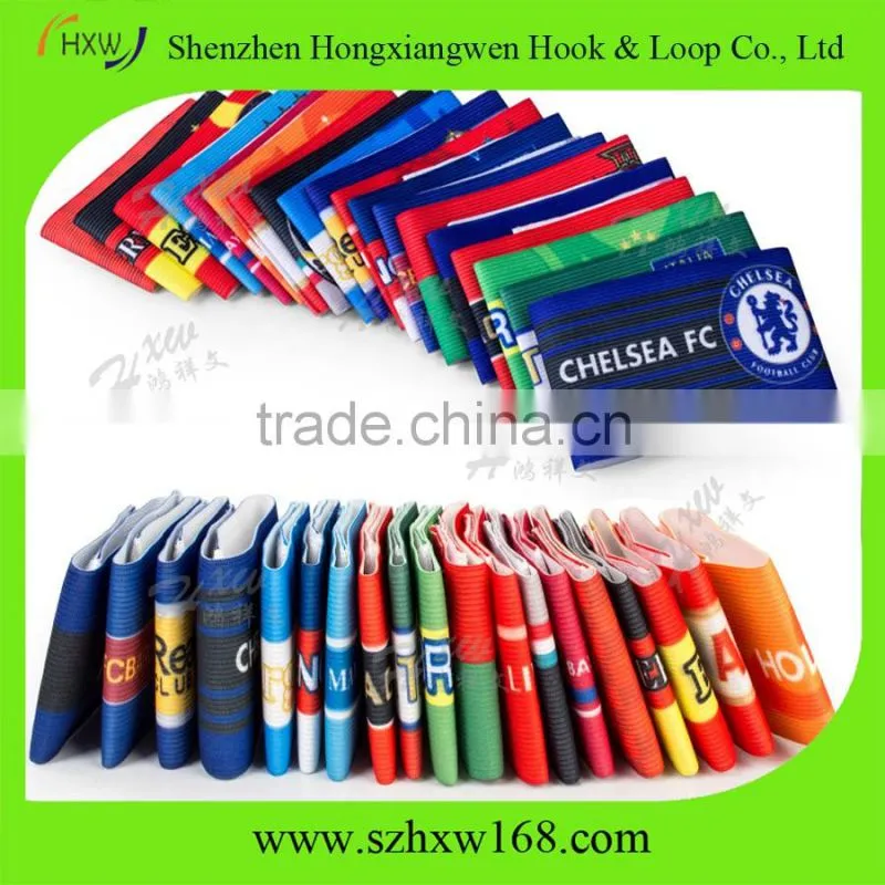 Full color logo print customized soccer captain armband