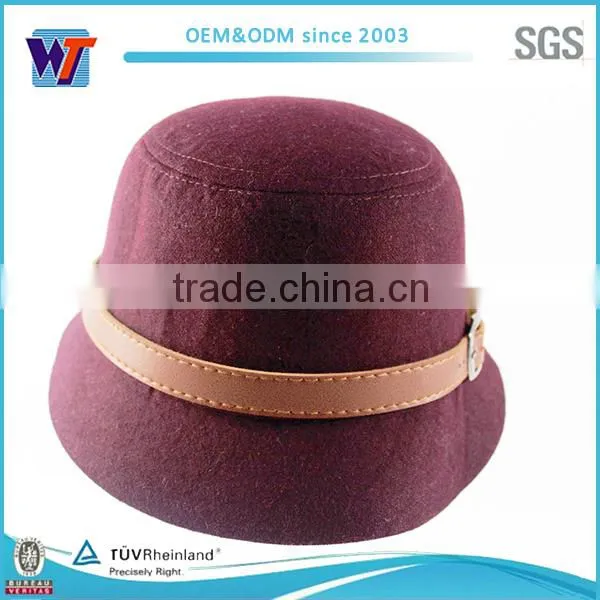 Fashion Men's Handmade Wool Felt Hat In Factory
