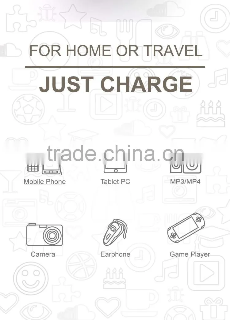 UK Wall Plug Charger With Dual Output, Quick Charger 2.4A With CE