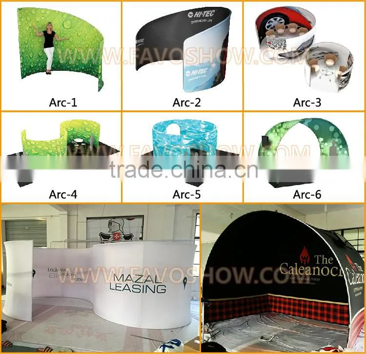 Circular Trade Show Welcome Hanging Banner, Ceiling Hanging Banner