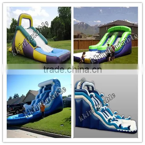 customized heavy duty water inflatable slide